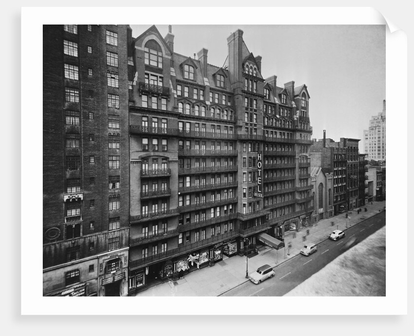 Exterior View of Chelsea Hotel in New York City by Anonymous