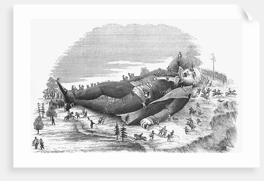 Gulliver Tied Down by Lilliputians