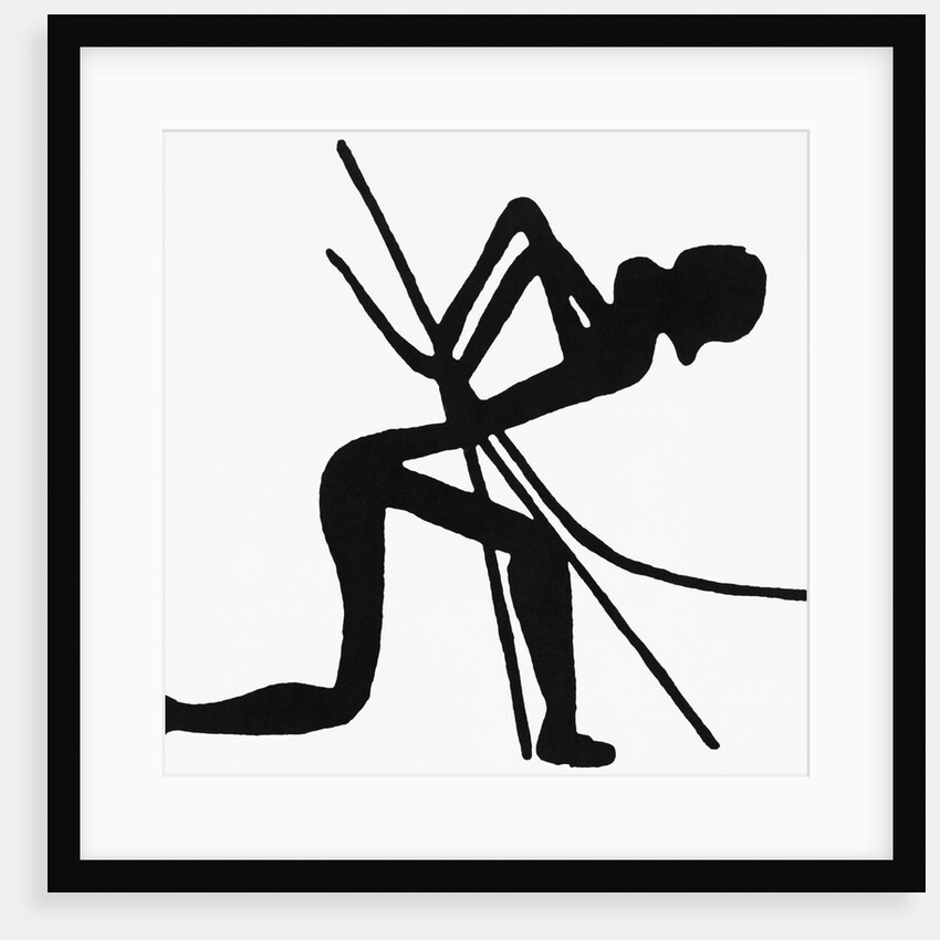 Profile Cave Drawing of an Archer by Anonymous
