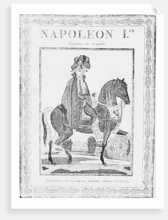 Illustration of Napoleon I on a Horse by Anonymous