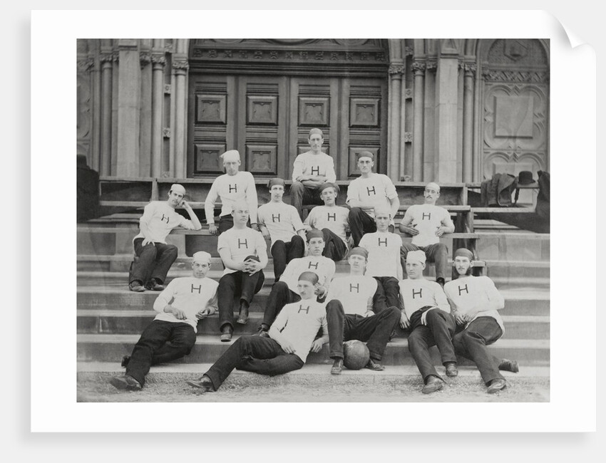 Football Team Relaxing by Anonymous