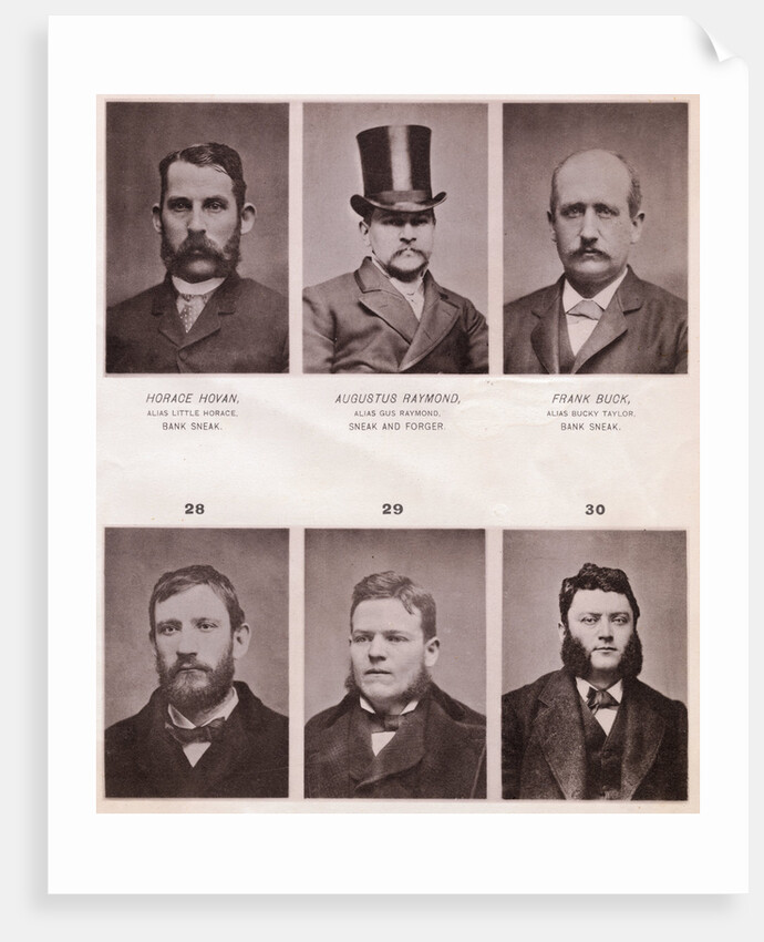 Most Wanted Men of 1890 by Anonymous