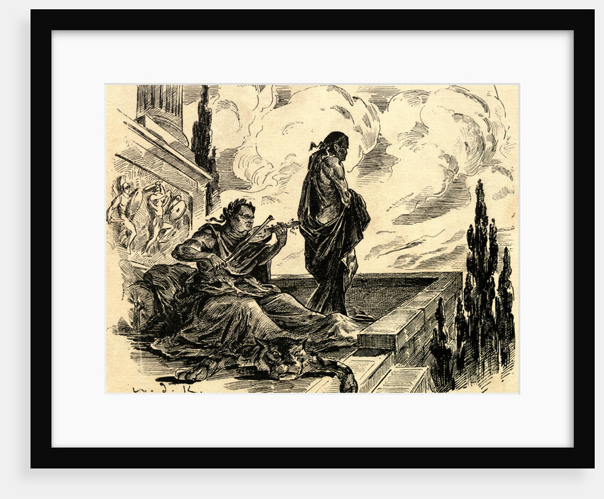 Nero and Accomplice on Balcony by Anonymous