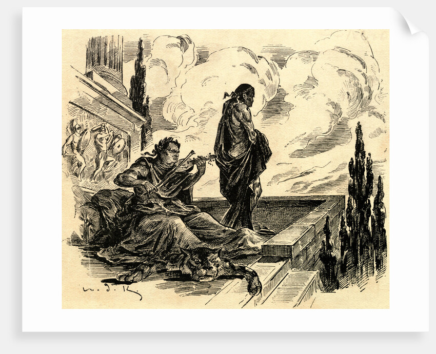 Nero and Accomplice on Balcony by Anonymous