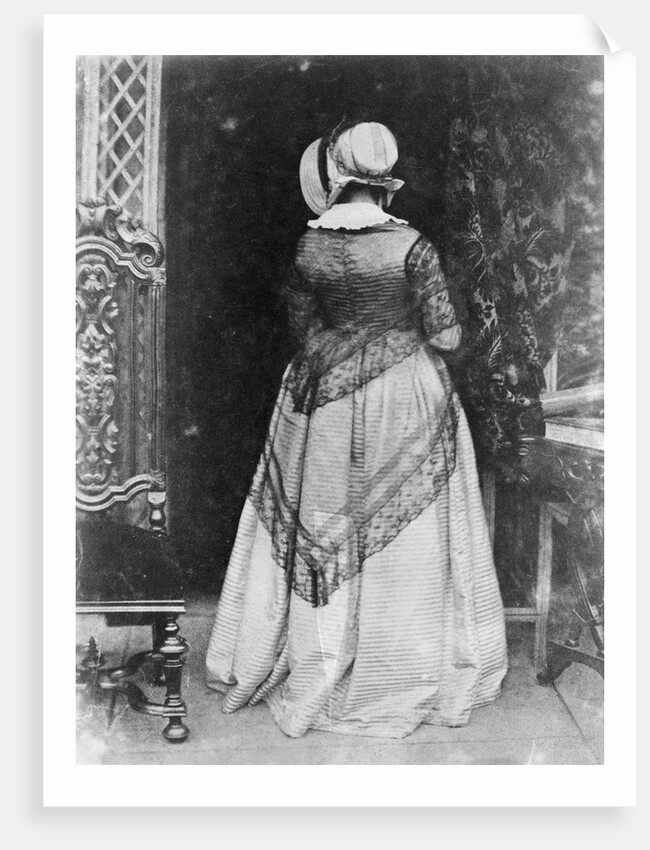 Rear View of Victorian Woman by Anonymous
