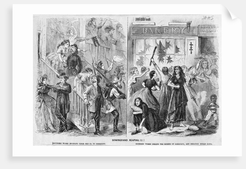 Southern Women Hounding Their Men on to Rebellion. by Anonymous