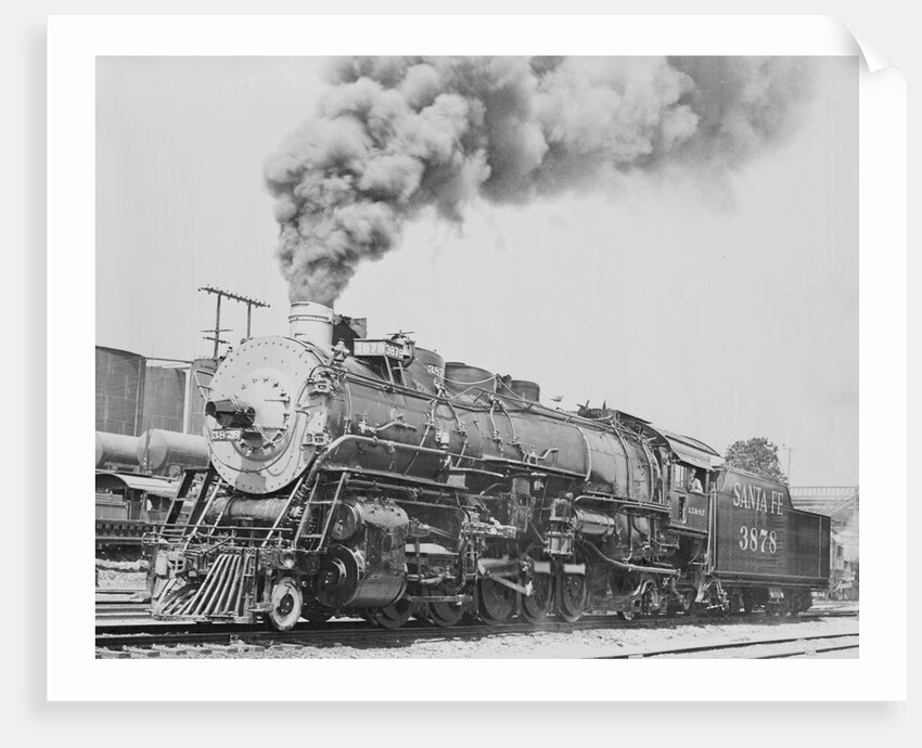 Santa Fe Railroad Steam Engine by Anonymous