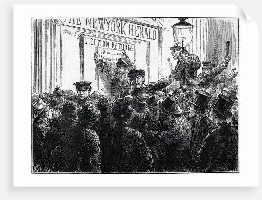 Press Recording Election Results by Anonymous