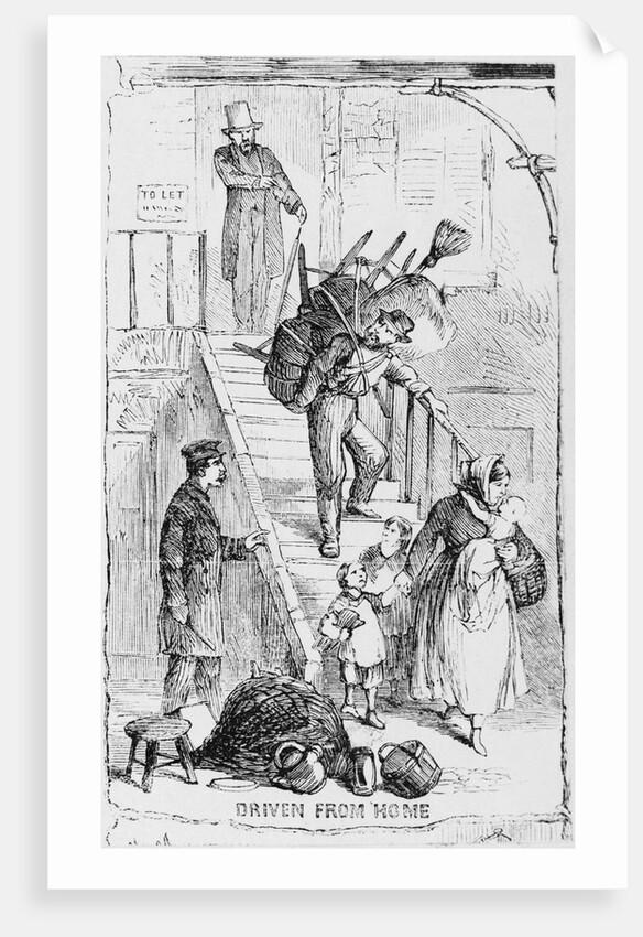 Illustration of a Landlord Evicting Tenants by Anonymous