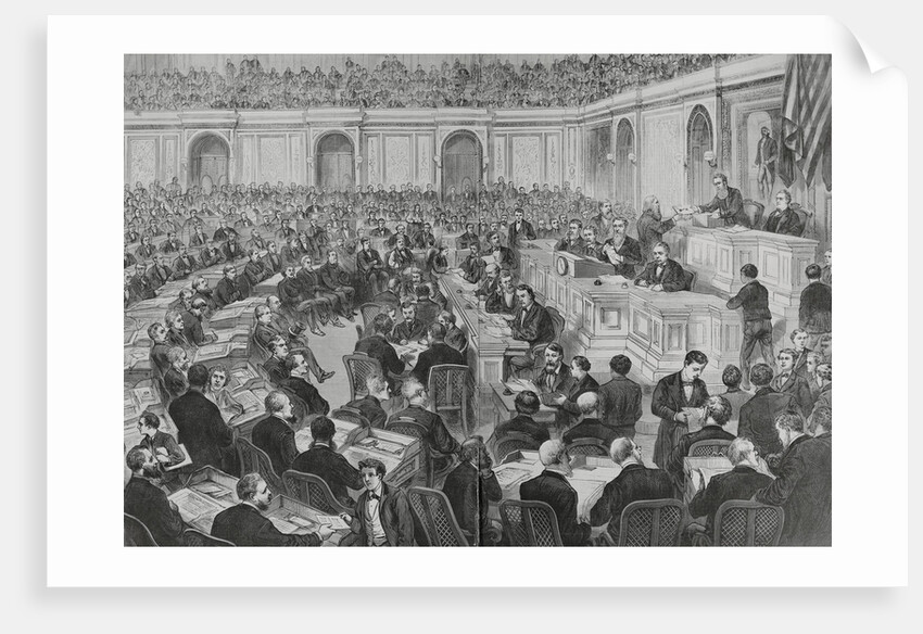 House of Representatives Joint Session over 1876 Election by Anonymous