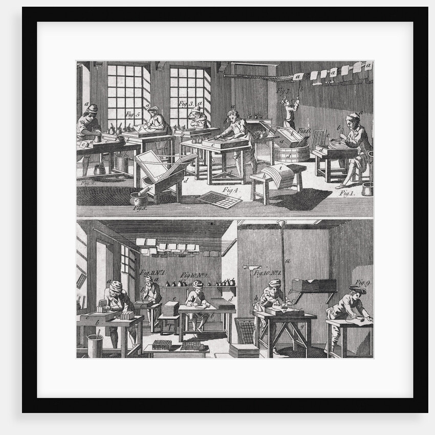 Workers Making Paper by Anonymous