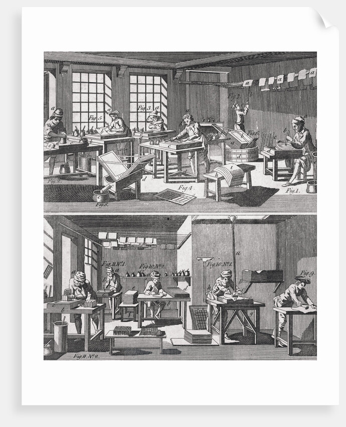 Workers Making Paper by Anonymous