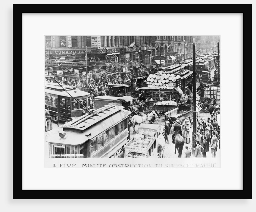 Traffic Jam at Randolph and Dearborn Streets by Anonymous