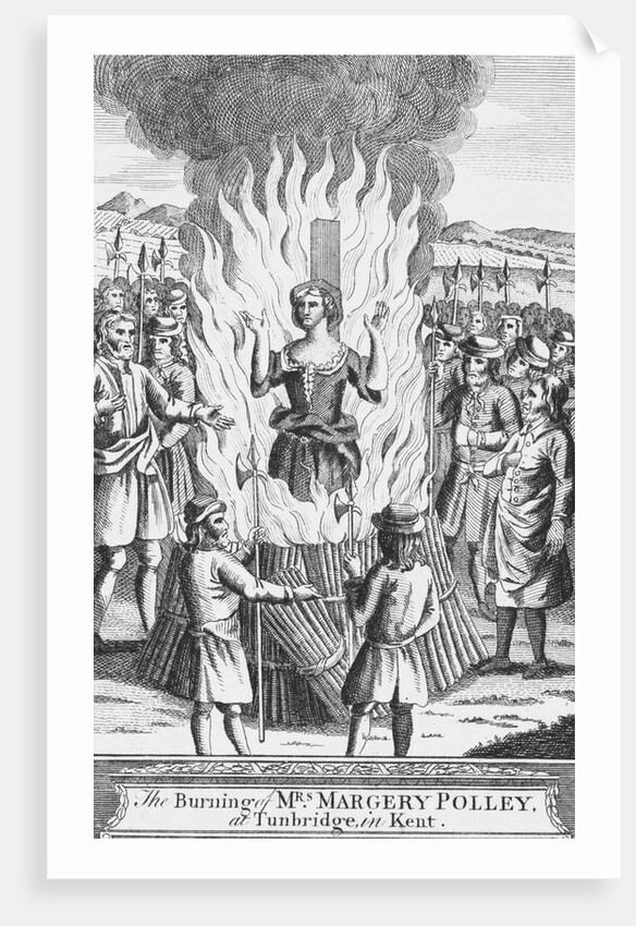 Margery Polley Burning at Stake by Anonymous