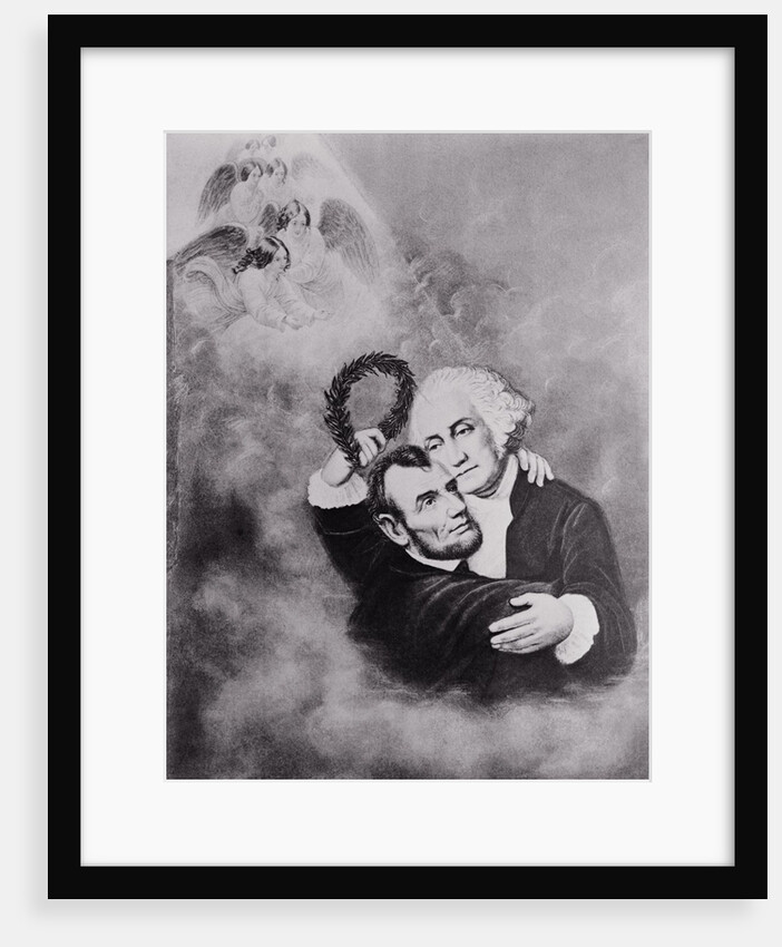 Lincoln and Washington in Heaven by Anonymous