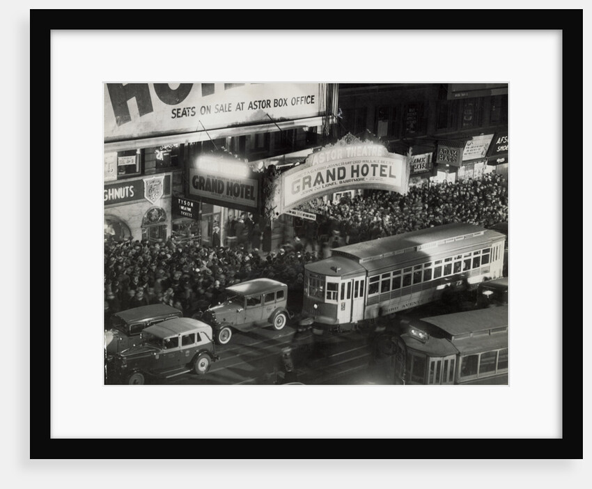 Crowds Gathering at Astor Theater by Anonymous