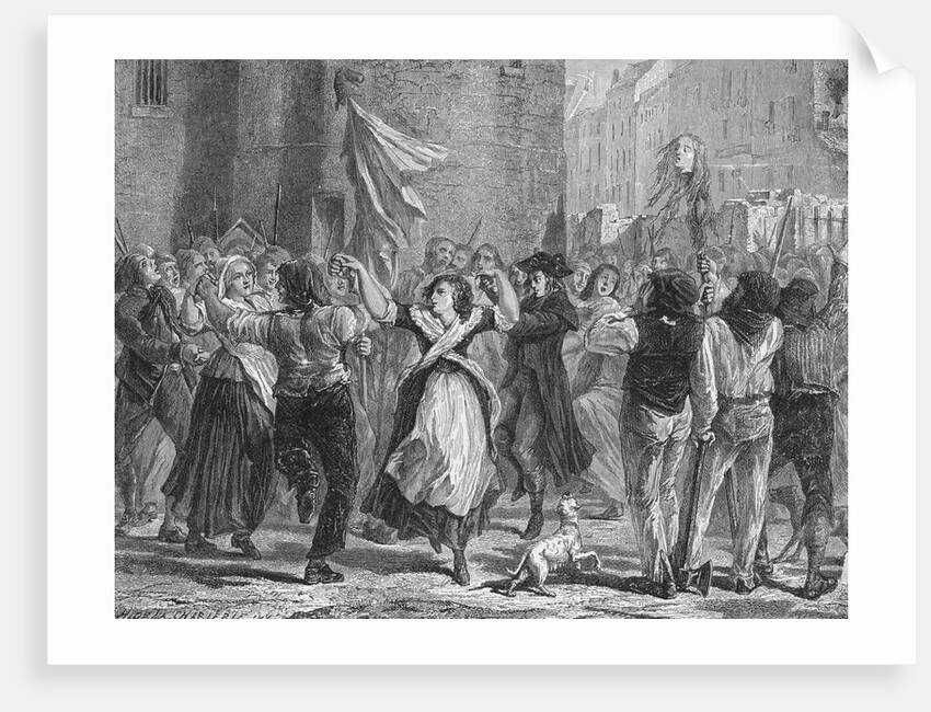 Crowd Carrying Head of Princess De Lamballe by Anonymous