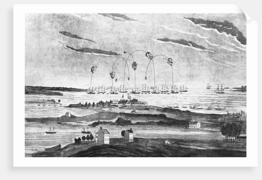 A View of the Bombardment of Fort McHenry by J. Bower