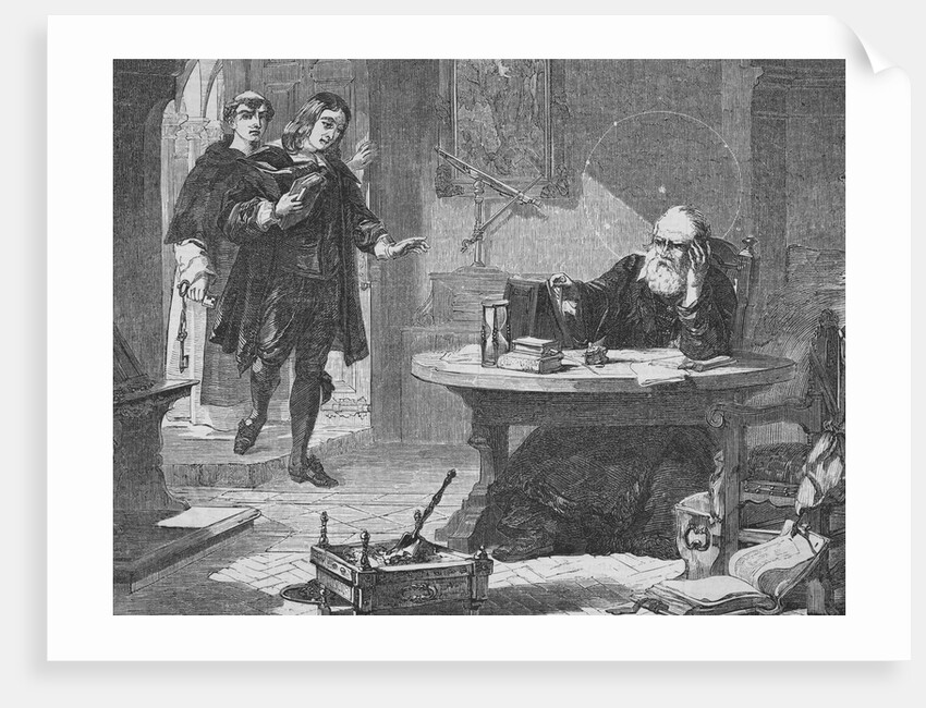 John Milton Visiting Galileo by Anonymous