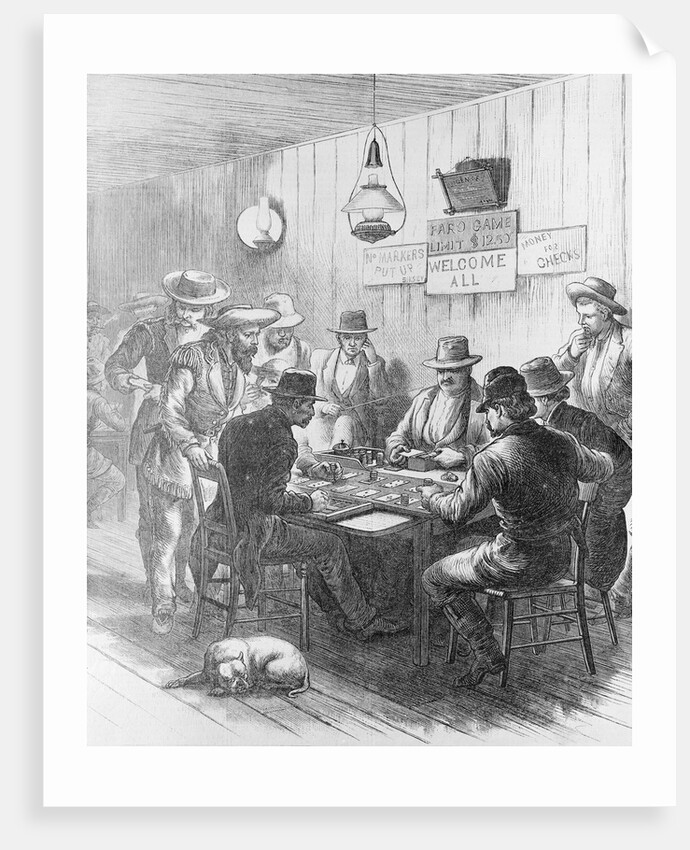 Men Gambling at Saloon by Anonymous