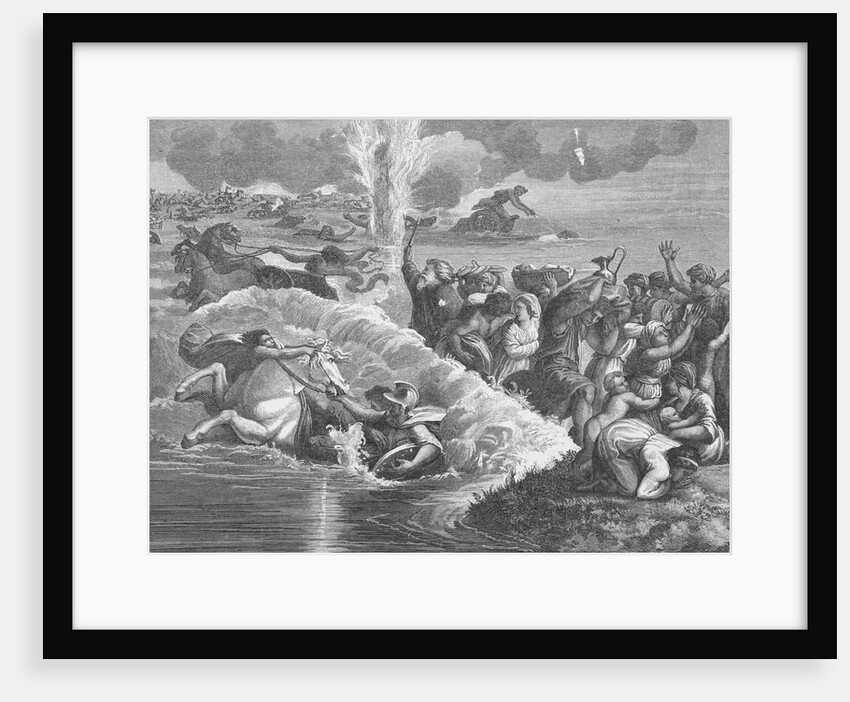 Moses Leading Children of Israel Through Red Sea by Anonymous
