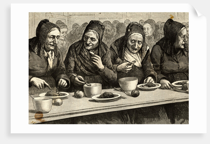 Old Women Having Meal by Anonymous