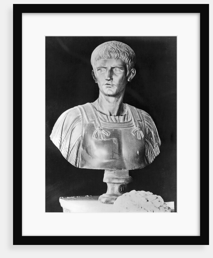 Bust of Caligula in Military Attire by Anonymous