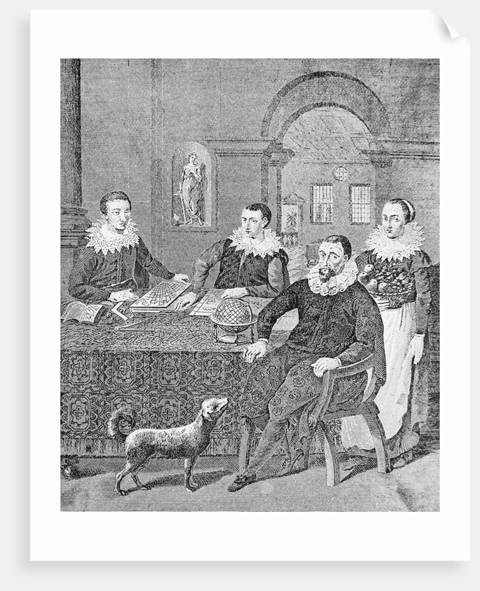 Christopher Columbus with his Two Sons by Anonymous