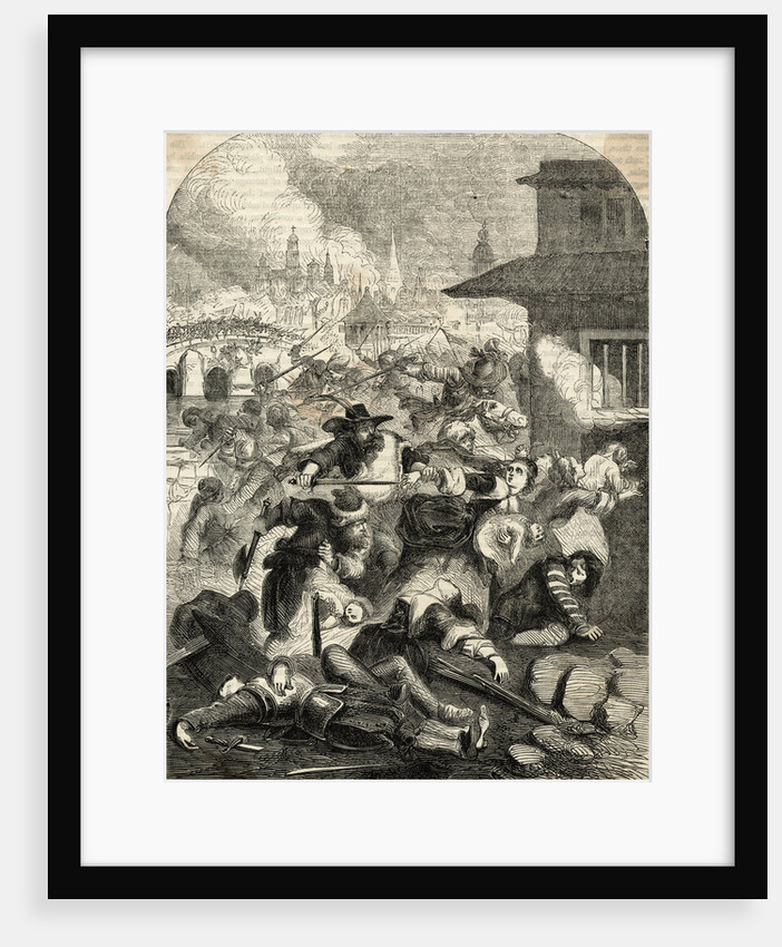 Massacre of Magdeburg During Thirty Years War by Anonymous
