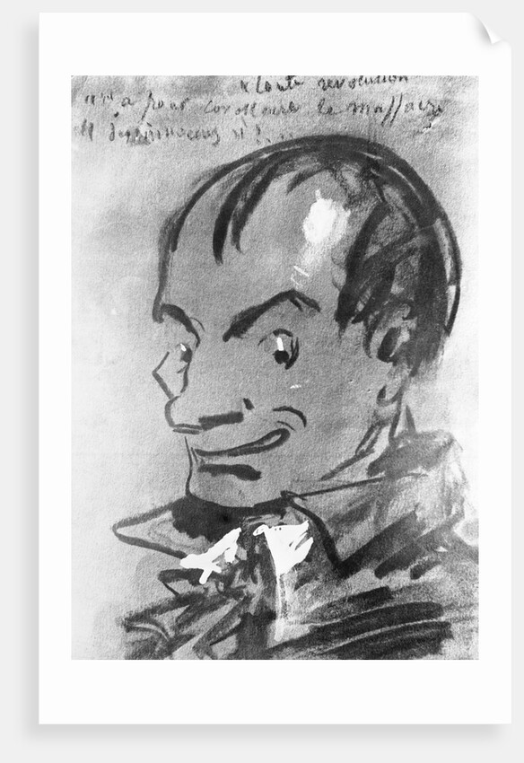 Caricature of Charles Baudelaire by Anonymous