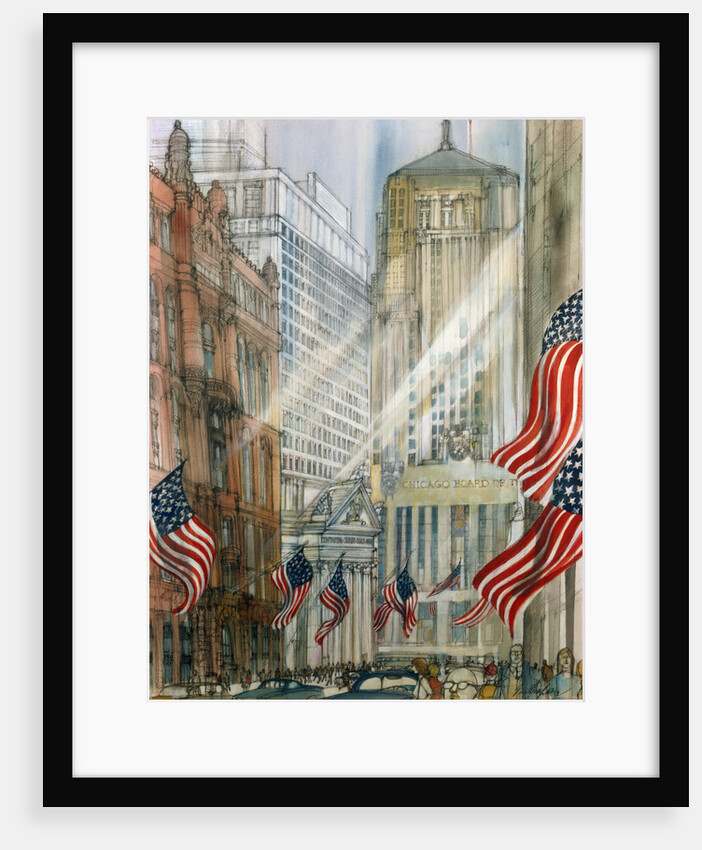 Trading Floor of the Chicago Board of Trade by Franklin McMahon