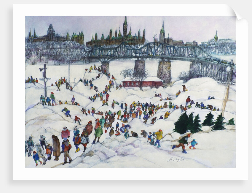 Winterlude, Pirovik - Ottawa-Hull, Canada by Franklin McMahon