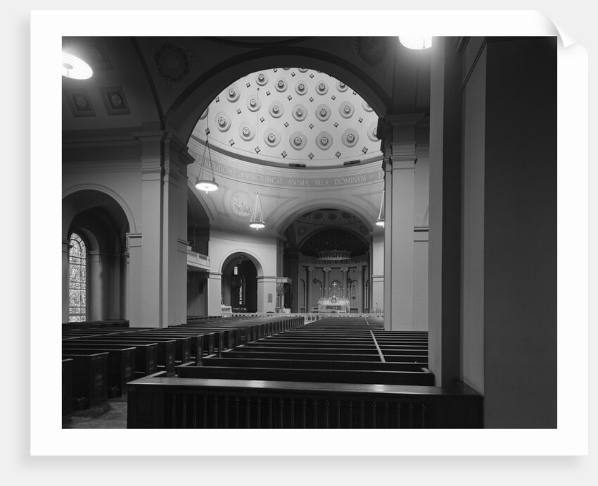 Nave of the Basilica of the Baltimore Cathedral by Anonymous