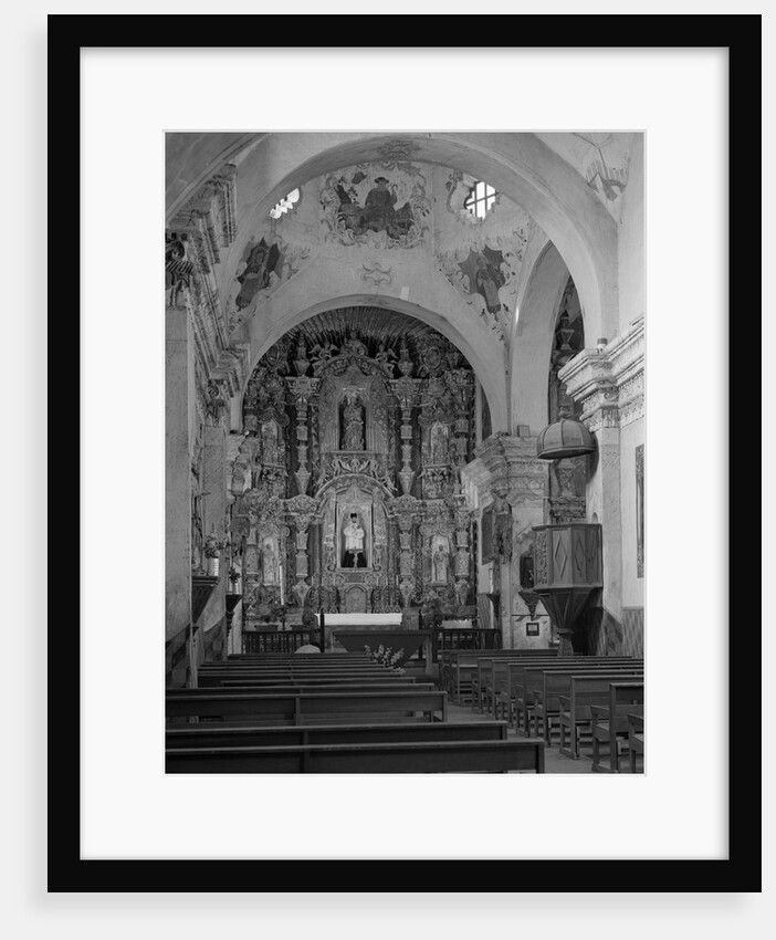 Interior of the Mission Church of San Xavier del Bac by Anonymous