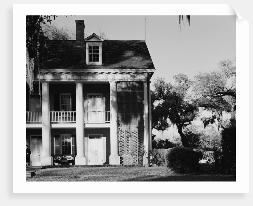 Corner of Shadows-on-the-Teche with Screens Concealing Outdoor Staircase by Anonymous