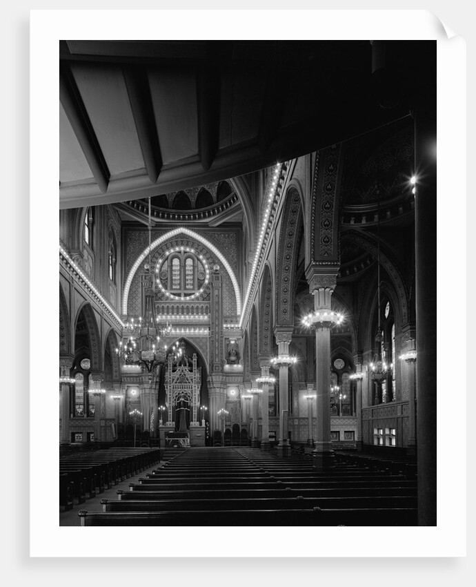 Interior of the Plum Street Temple by Anonymous