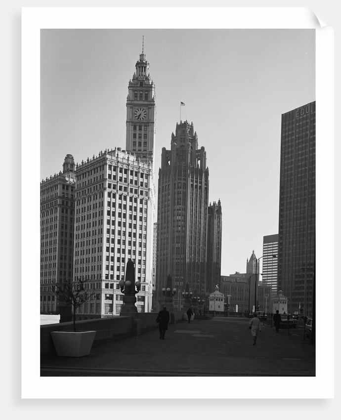 Wrigley Building and the Tribune Tower by Anonymous
