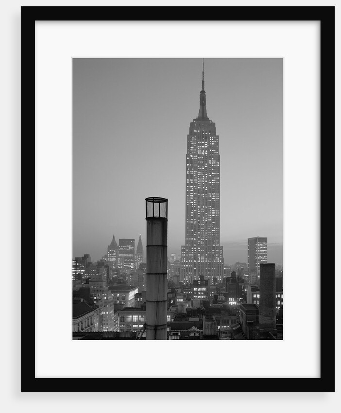 Empire State Building at Night by Anonymous
