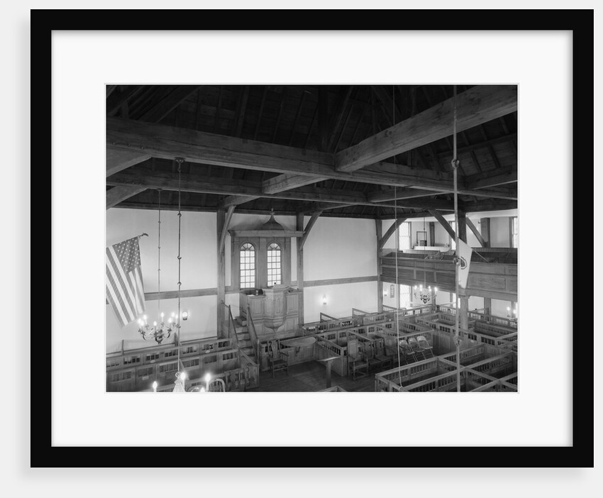 Interior of Old Ship Meeting House by Anonymous