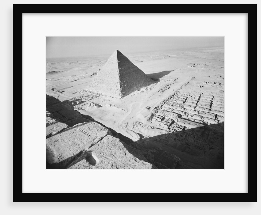The Pyramid of Khafre as Seen from the Great Pyramid by Anonymous