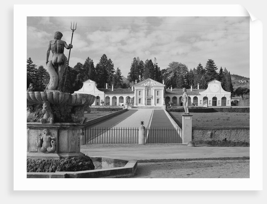 Entrance to the Villa Barbaro and its Fountain by Anonymous