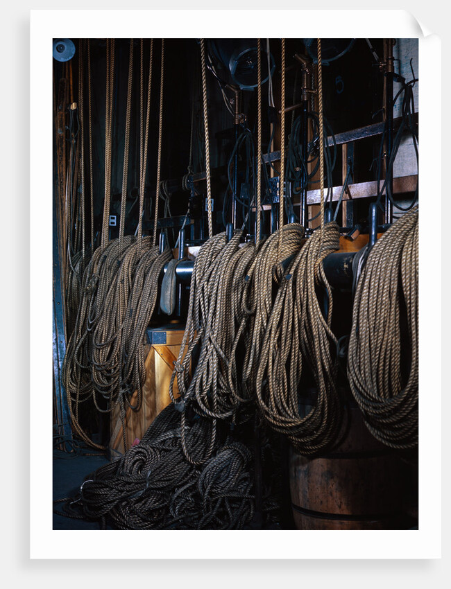 Ropes Controlling Scenery at Metropolitan Opera House by Anonymous