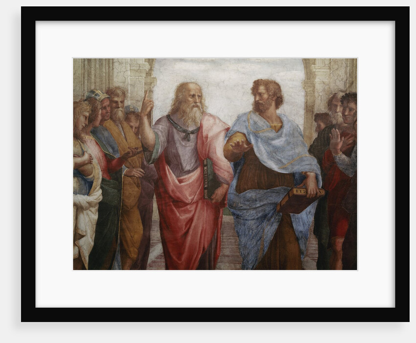 Detail of Plato and Aristotle from The School of Athens by Raphael