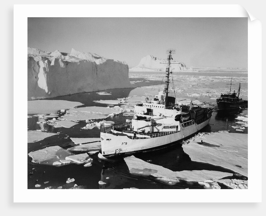 U.S. Coast Guard Ice Breaker in Arctic by Anonymous