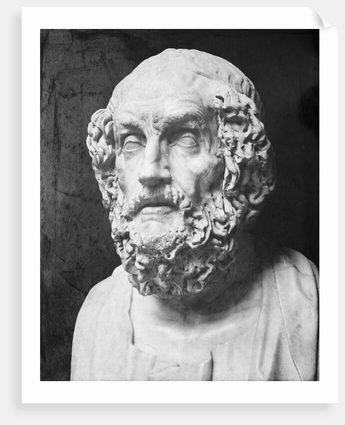 View of Statue of Homer by Anonymous