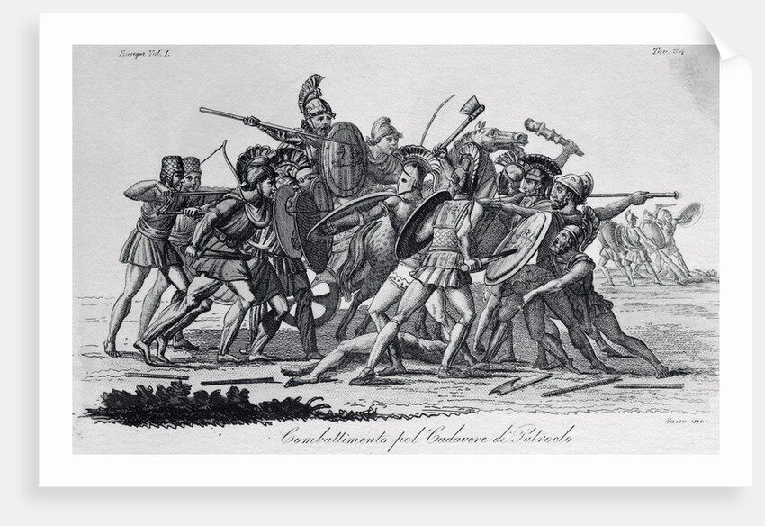 Illustration of Homeric Battle by Anonymous