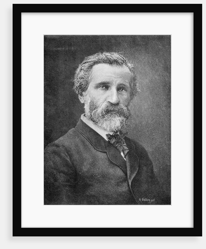 Portrait of Opera Composer Giuseppe Verdi by Anonymous
