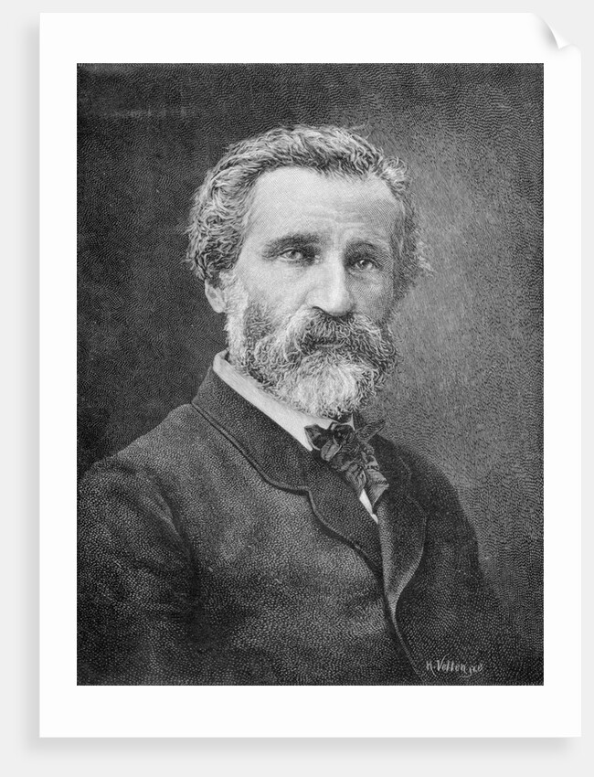 Portrait of Opera Composer Giuseppe Verdi by Anonymous