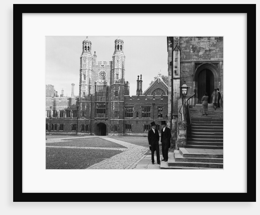 View of Eton College and Students by Anonymous