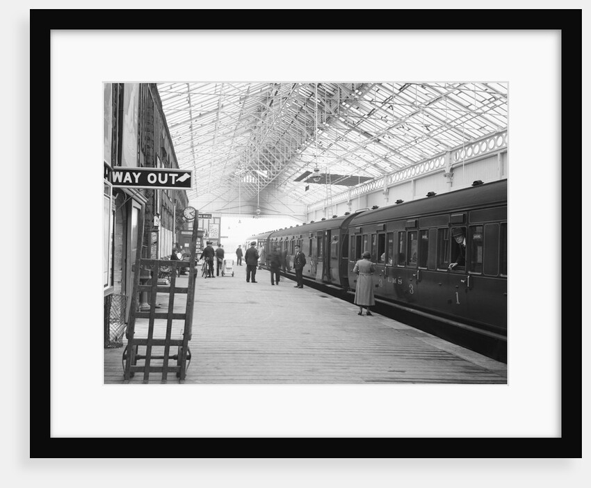 Railroad Station Platform by Anonymous